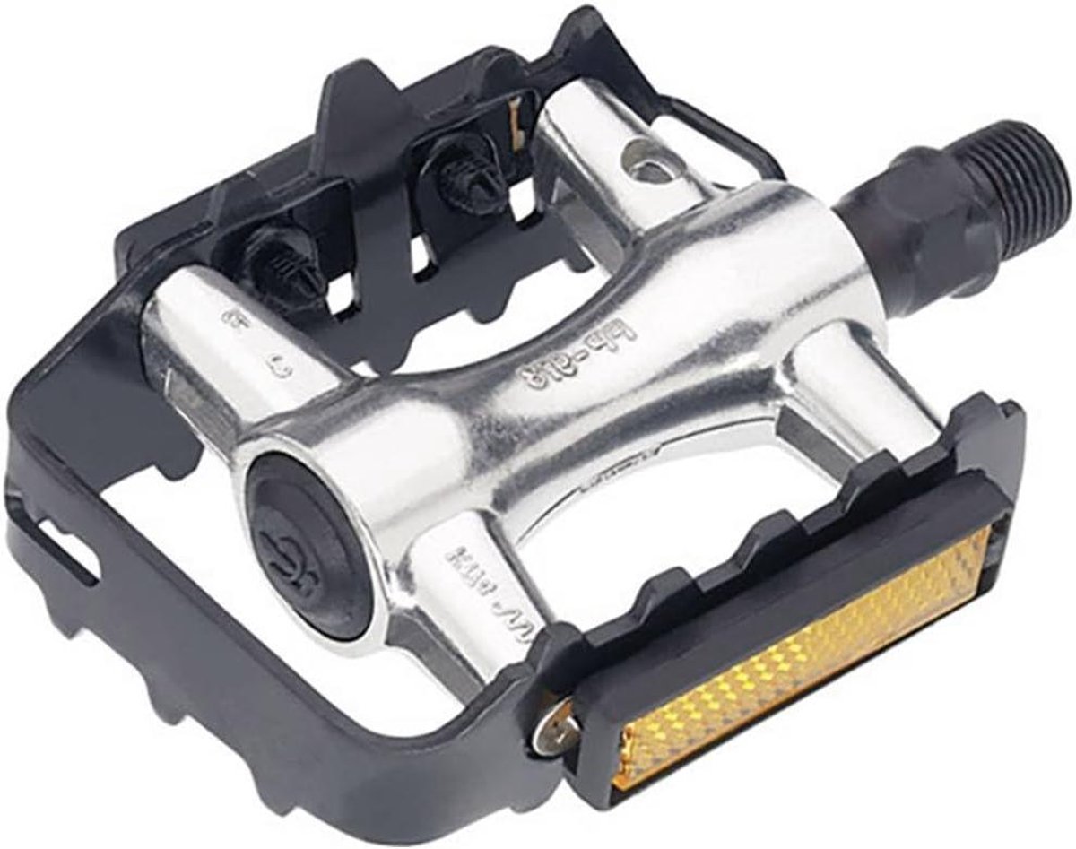 MTB Pedalen - Fiets Pedalen - Offroad Fietsen - Aluminium met kooi - Cr-Mo as - Zilver Zwart