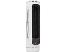 Torenventilator - Bladloze Koeler - Persoonlijke Verkoeling - Drie Snelheden - 26.67 cm Hoog - Wit