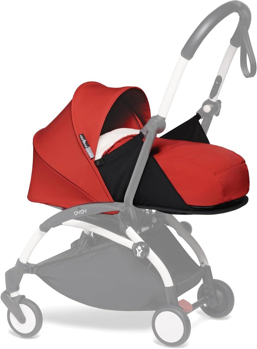 Baby Reiswieg - Draagbare wieg Reiswieg - Babyvervoer - Compact opvouwbaar - 52 x 44 x 18 cm - Rood - afbeelding 1