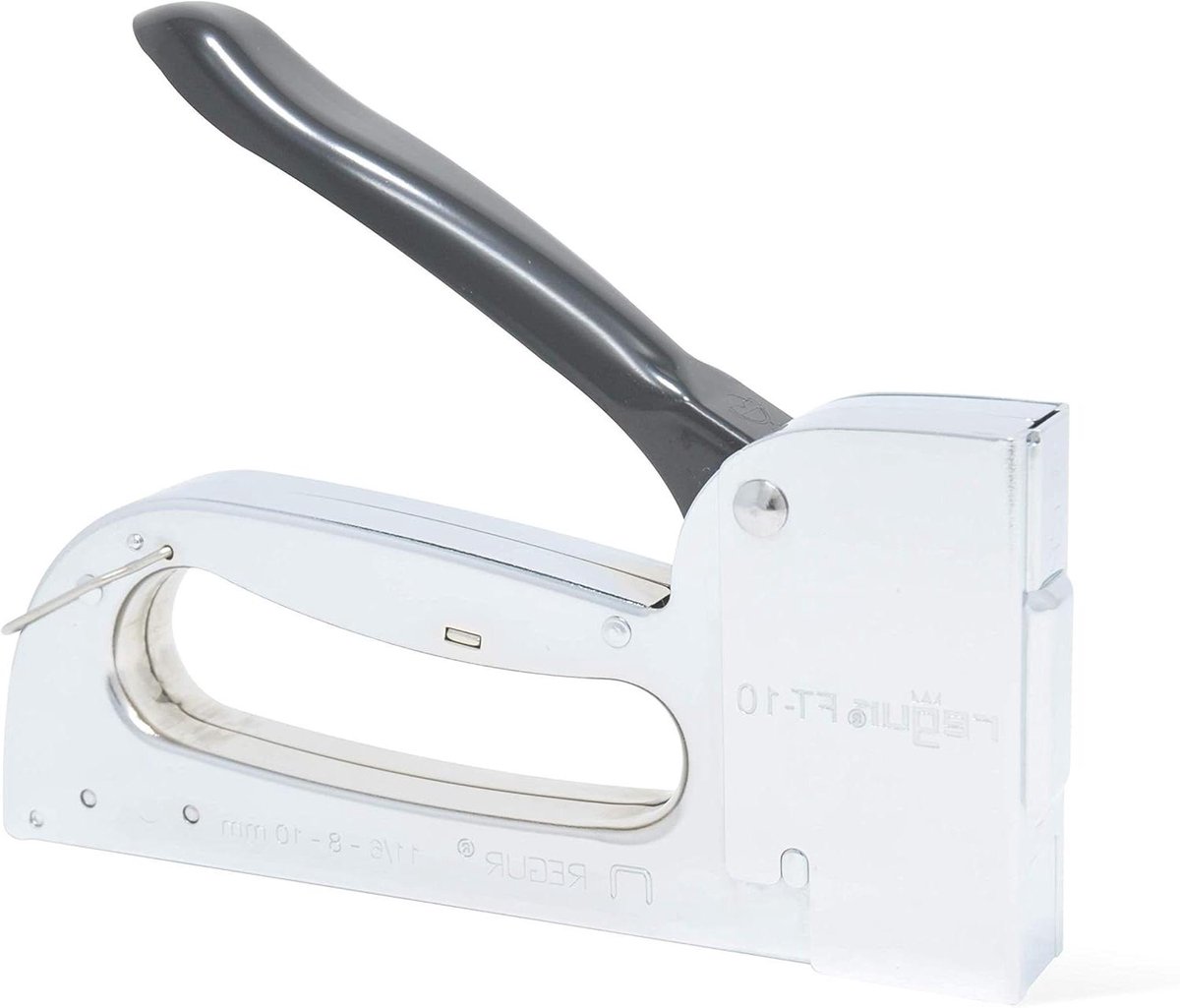 Handnietmachine Vlakke Draad - Tacker Nietpistool - Vastzetten Materialen - Ergonomisch Ontwerp - 17.5 x 7.5 x 2 cm - Zwart/Grijs