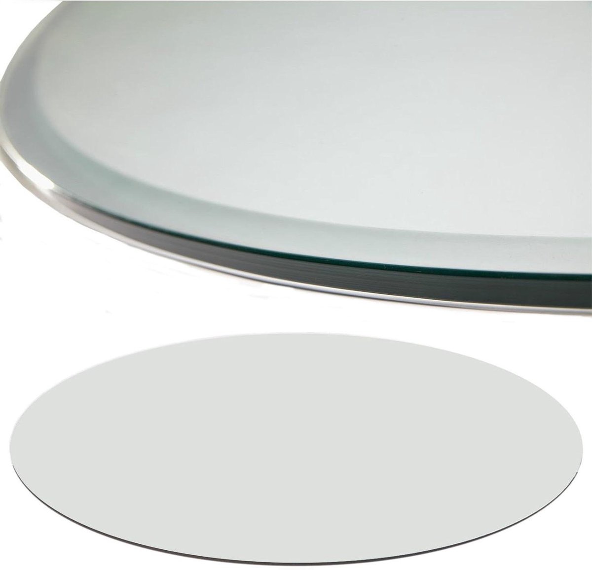 Glazen Plaat - Beschermplaat Tafelblad - Haard Beschermen - ESG Veiligheidsglas - 70 cm - Helder