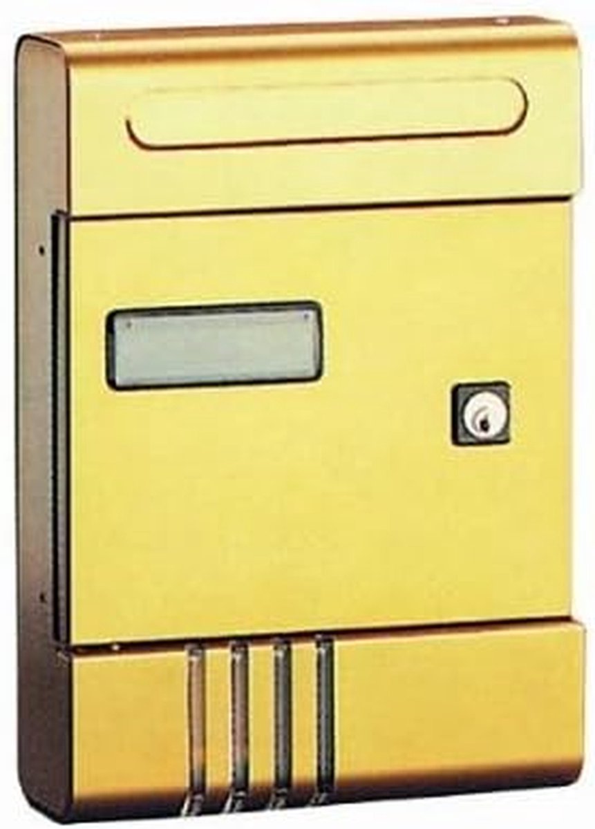 Box letters Alex - Briefopvang - Brieven ontvangen - Geanodiseerd aluminium - 20 x 7 x 29 cm - Brons