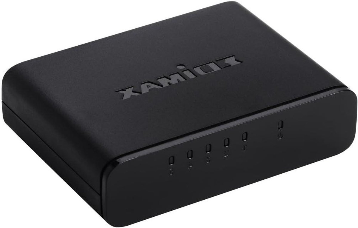 Desktop Switch - Netwerk Switch - Netwerk Uitbreiden - Plug-and-Play Installatie - 9.8 x 7.1 x 2.55 cm - Zwart