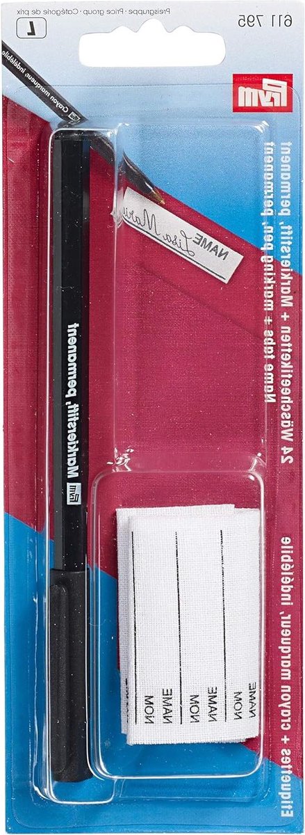 Strijkbare Naamlabels - Kleding Labels - Kleding Markeren - Wasbaar tot 95 graden - 18 x 67 x 18 cm