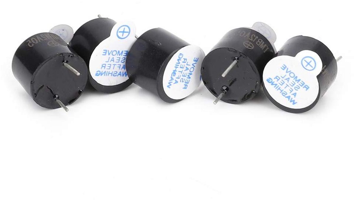 Actieve Zoemer - Elektronica Component - Signaal Geven - Directe Insteek SOT - 12 x 9.5 mm - Zwart
