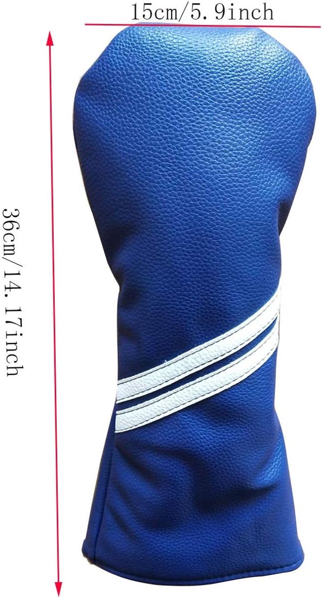 Golf Club Headcovers - Beschermers Hout Clubs - Club Bescherming - Zachte Voering - 3 Stuks - Donkerblauw van GOLF — afbeelding 5