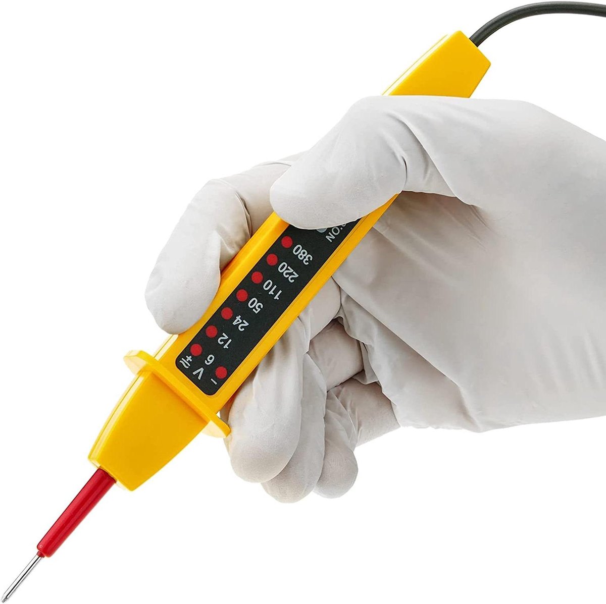 Circuittester - Spanningstester Spanningsmeter - Elektrische Installaties Controleren - Meet Gelijk- en Wisselspanning - 6-380 V - Niet gespecificeerd