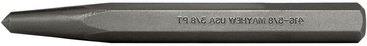 Center Punch - Markeerponsen Drevel - Metaal Bewerken - Zeskant Lichaam - 5/8 Inch - Zilver