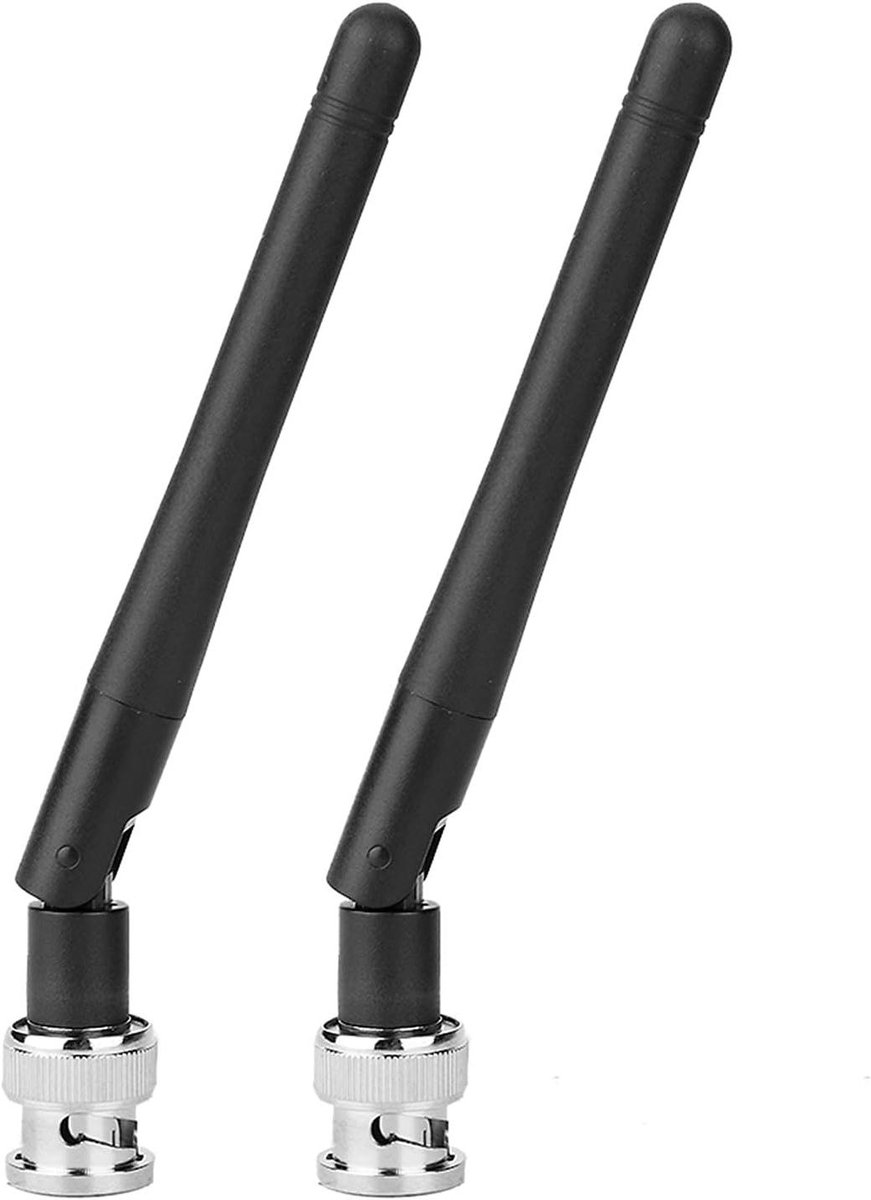 UHF Antenne - Draadloze Antenne - Signaal Ontvangen - BNC Aansluiting - 15 cm - Zwart