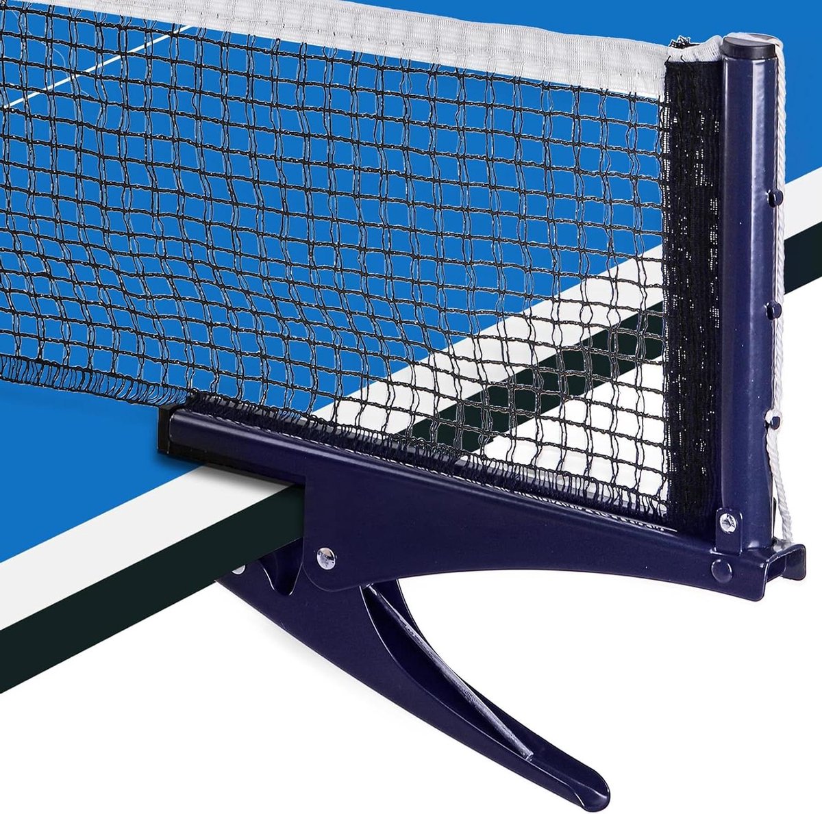 Tafeltennisnet - Pingpong net - Thuis Sporten - Inklapbaar ontwerp - 183 cm - Donkerblauw