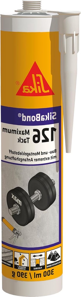 Bouw- en Montagelijm - Elastische Lijm - Verlijmen van Materialen - Extreme Hechting - 310 ml - Wit