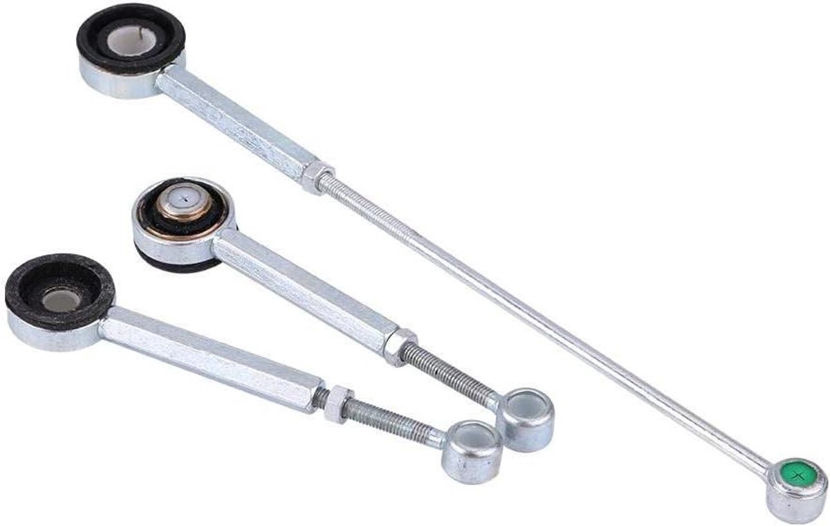Schakelstangen Versnellingspook - Reparatieset Versnellingsbak - Auto Onderhoud - Gepolijste Metaalafwerking - 26 x 7 x 1 cm - Zilverkleurig