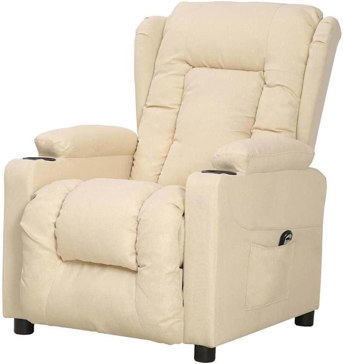 Sta-op Stoel - Comfortstoel Elektrisch - Ondersteuning bij Opstaan - Elektrische Heffunctie - 725 x 96 x 995 cm - Crèmekleurig