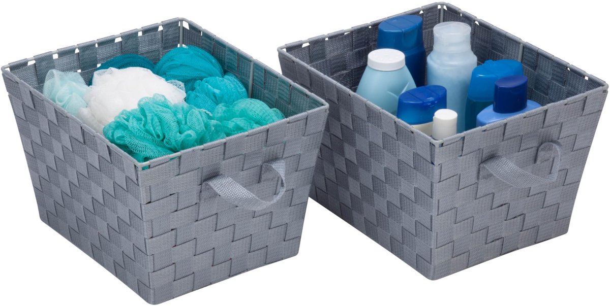 STO-05088 geweven manden, grijs, 2-pack