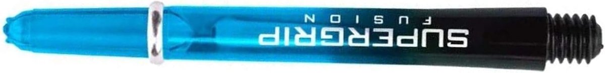 Dart Shafts - Vluchtstelen - Precisie Werpen - Supergrip Fusion - Short - Lichtblauw