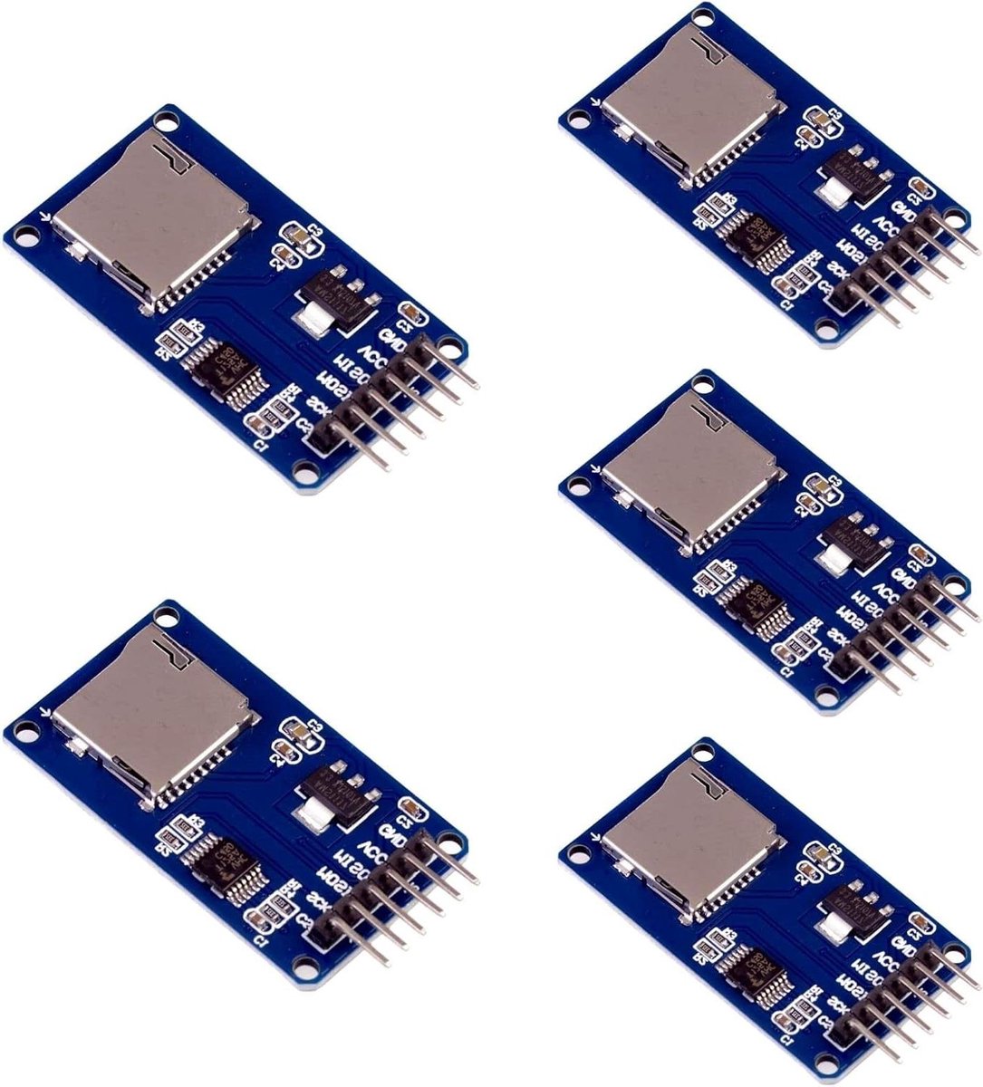 Micro SD SPI Reader Module - TF Kaart Shield - Data Opslag Toevoegen - Ingebouwd Niveauconversie