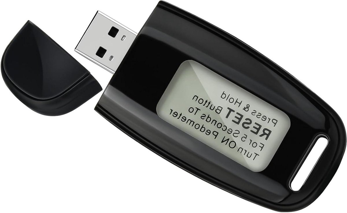 Digitale Stappenteller - Loopmeter Clip-on - Activiteit Meten - 3-assige Sensor - 5.5*2.9*1.5CM - Zwart