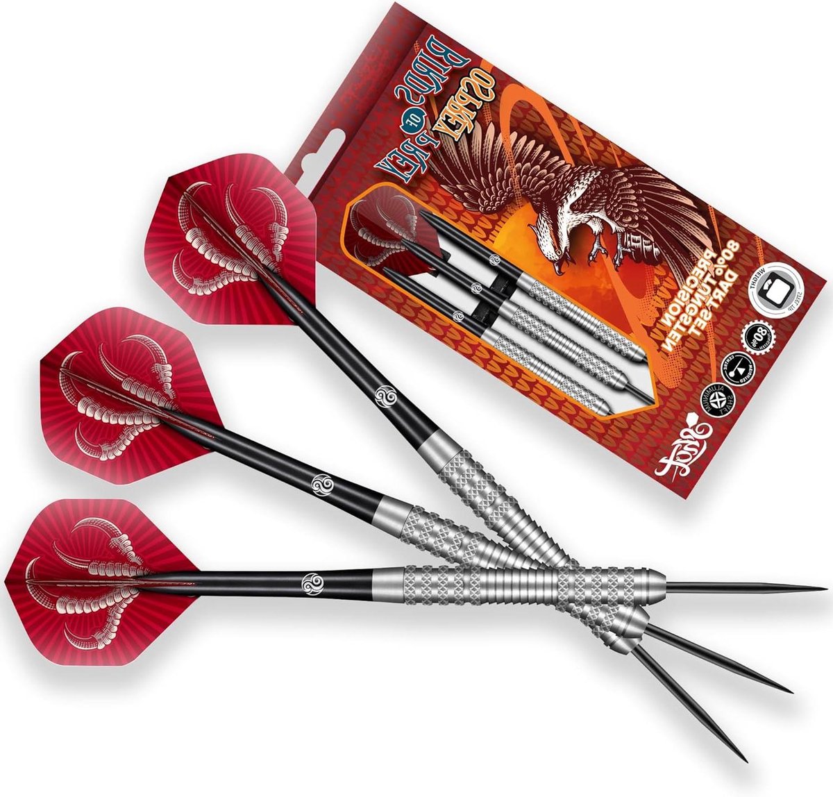 Dartpijlen Set - Pijlen Set - Darten - 80% Tungsten - 25 Gram - Veelkleurig