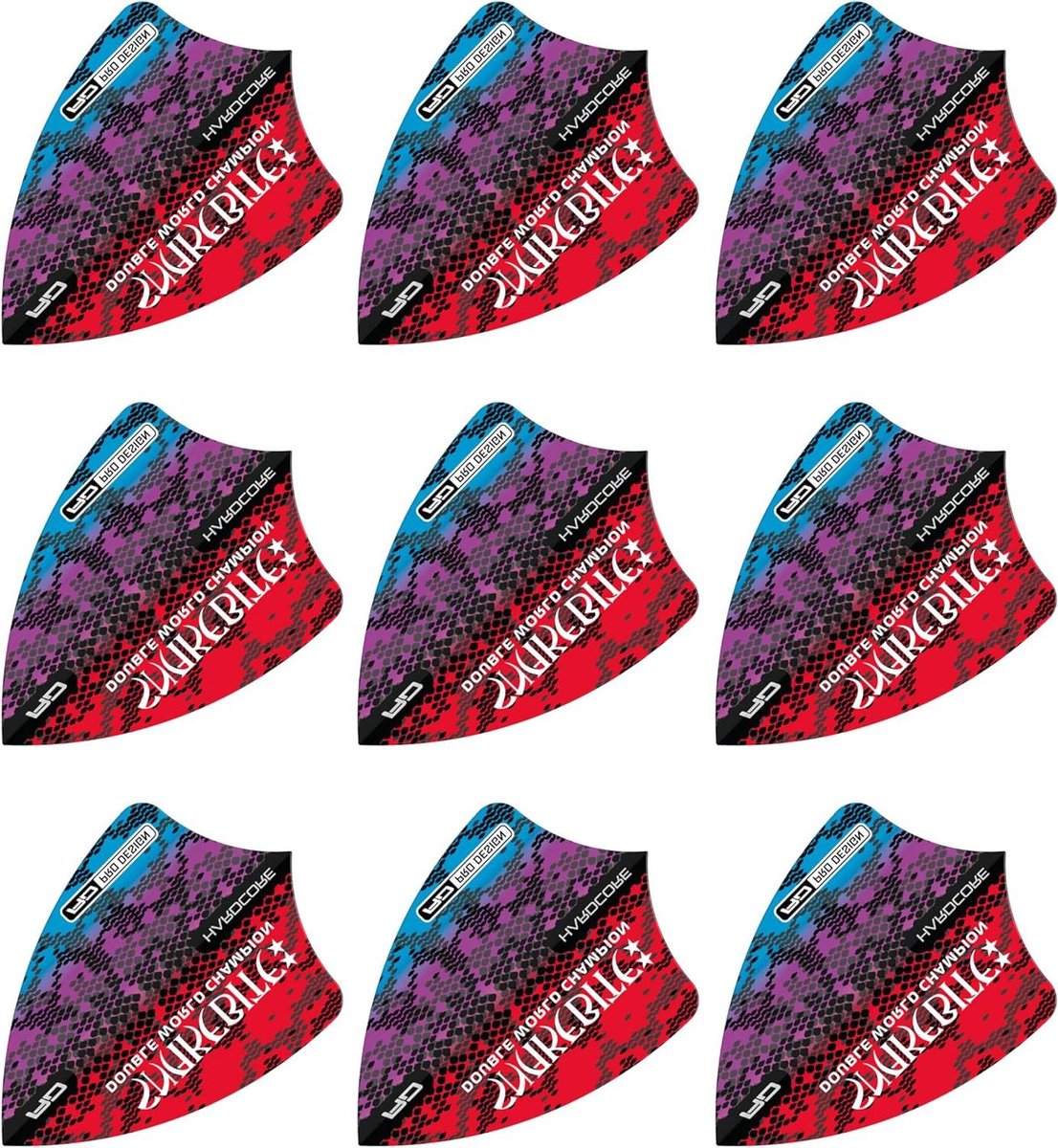 Dart Flights - Dart Veren - Darten Verbeteren - Freestyle Vorm - 9 Stuks - Rood