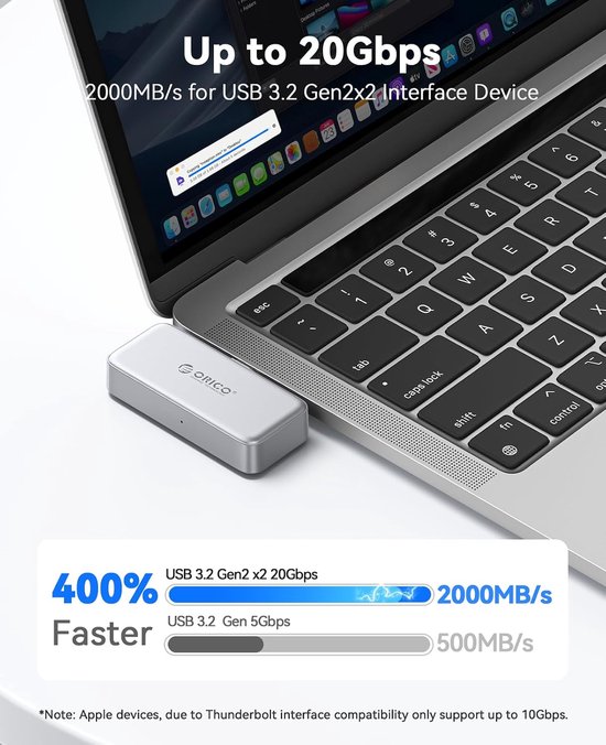 Externe SSD - Draagbare Solid-State Drive - Snelle Data Opslag - 2000 MB/s Leessnelheid - 2 TB - Zwart — afbeelding 4