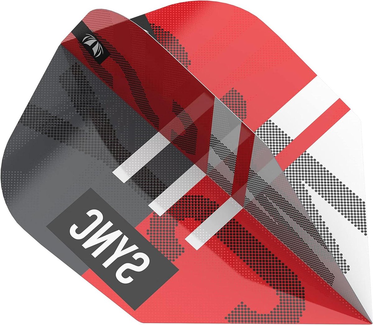 Dart Flights - Vliegjes - Darten - 100 Micron Materiaal - No.6 - Rood Zilver Zwart