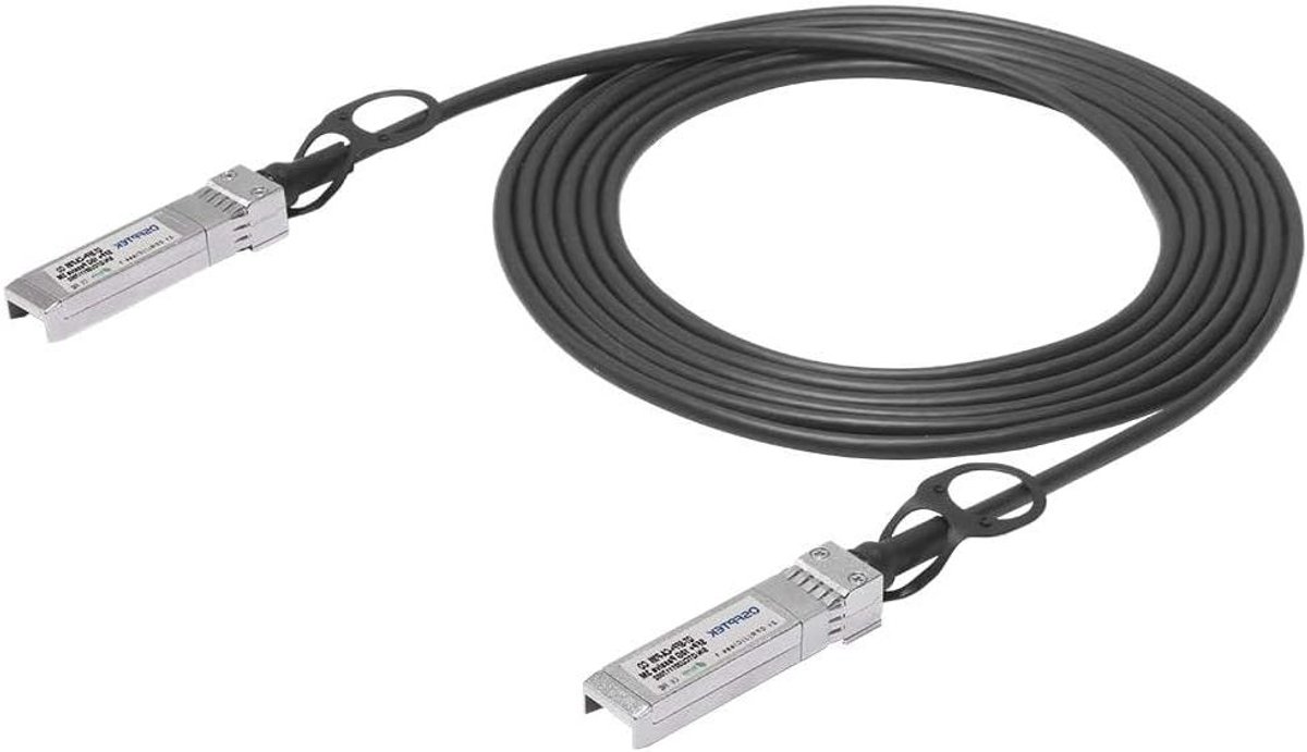DAC Kabel - Twinax Kabel Koperkabel - Netwerk Verbindingen - Passief Ontwerp - 3 meter - Zwart