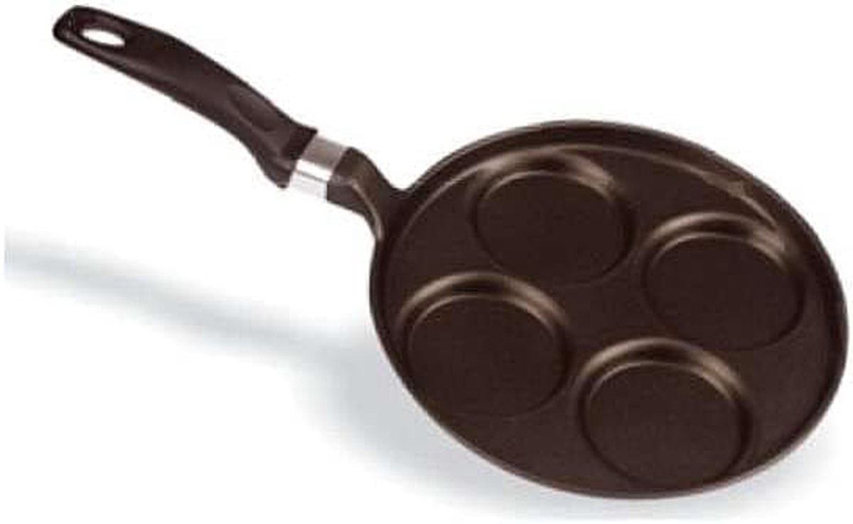 Pannenkoekenpan - Crêpepan - Pannenkoeken Bakken - Hittebestendig handvat - 25 cm - Zwart