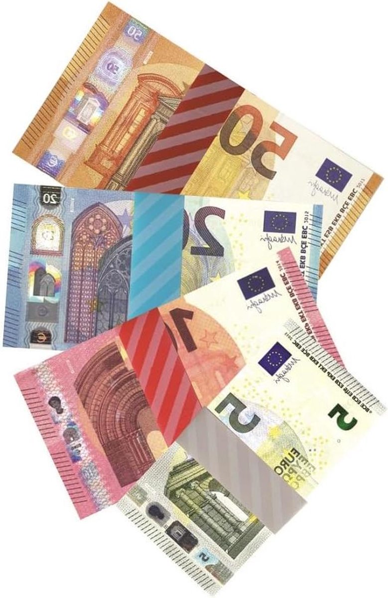 Armbanden Bankbiljetten - Geld Houders - Geld Tellen - Recyclebaar Materiaal - 100 Stuks - Blauw