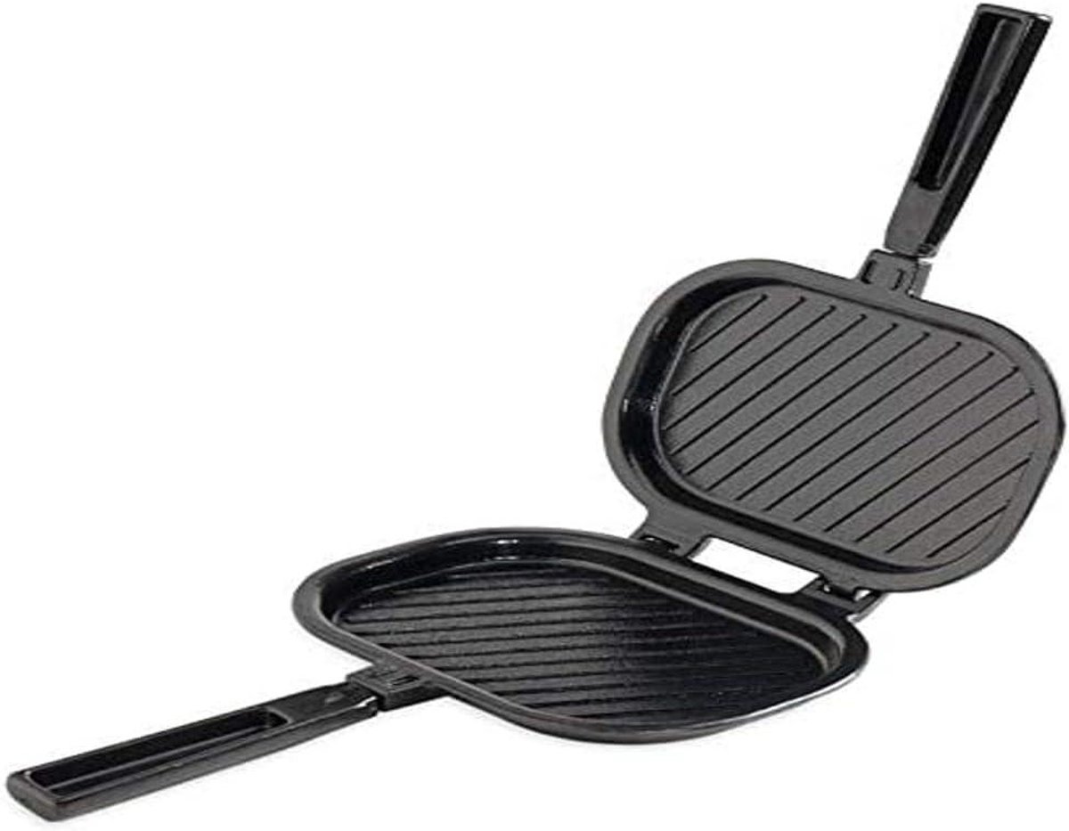 Tosti Grill - Panini Maker - Snelle Lunch - Dubbelzijdig Koken - 35 cm - Zwart