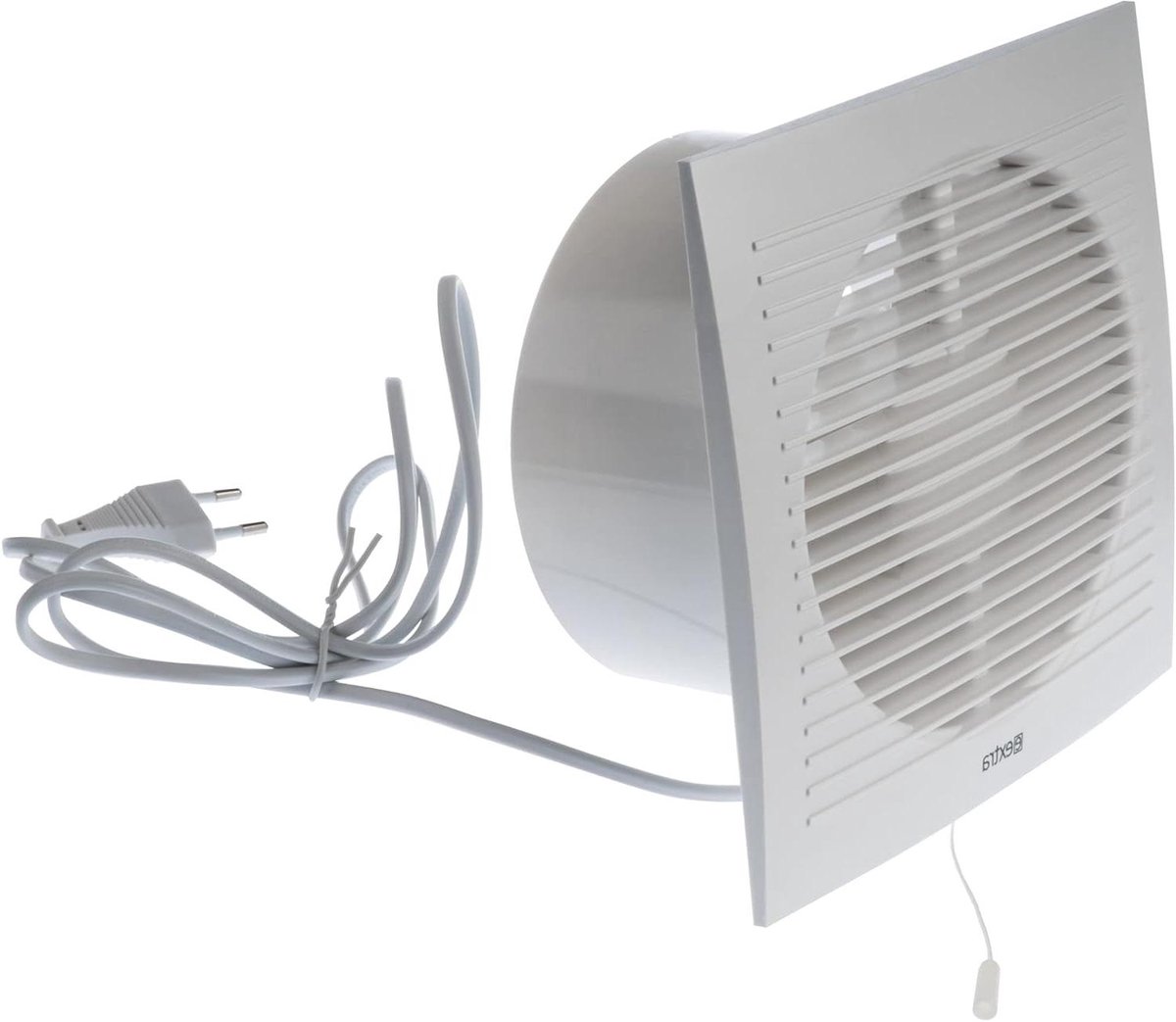 Badkamerventilator - Afzuiger Ventilator - Vochtige Lucht Verwijderen - Stille Werking - Ø 150mm - Wit