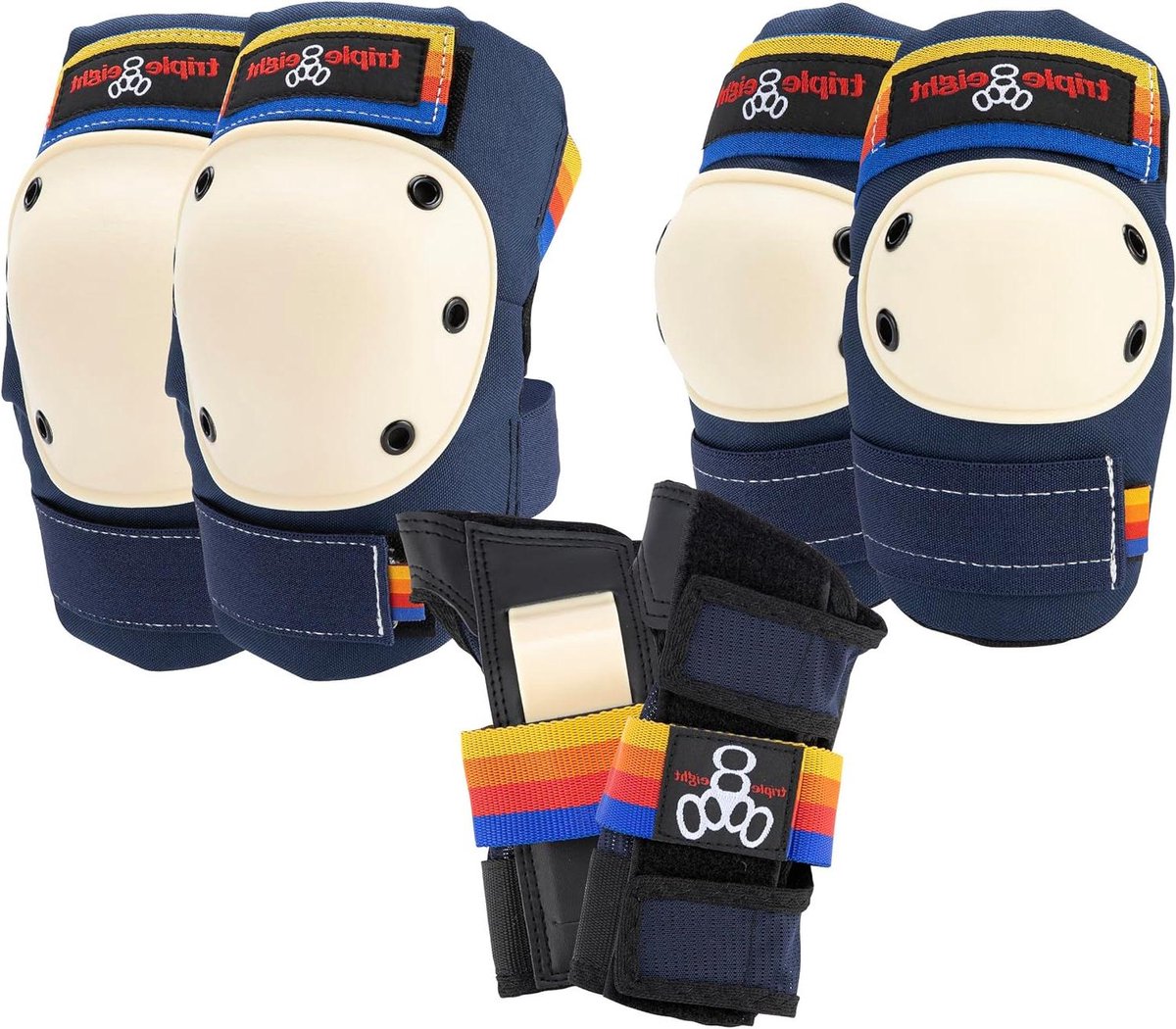 Beschermende Pad Set - Knie Elleboog Pols - Veilig Sporten - Complete Set - Junior - Pacific