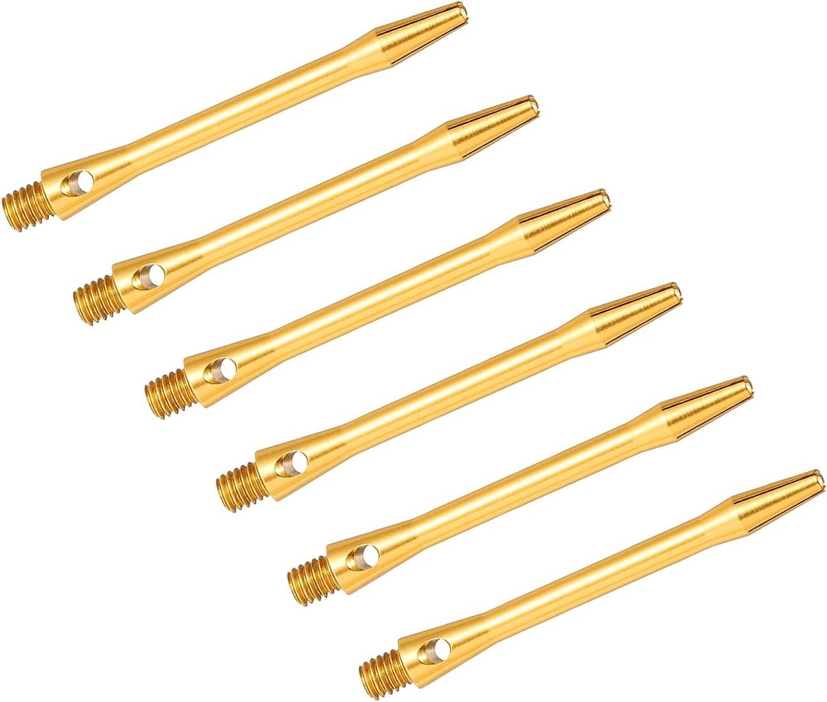 Dartschachten - Dart stelen - Darts spel - Aluminium legering - 6 stuks - Goudkleurig