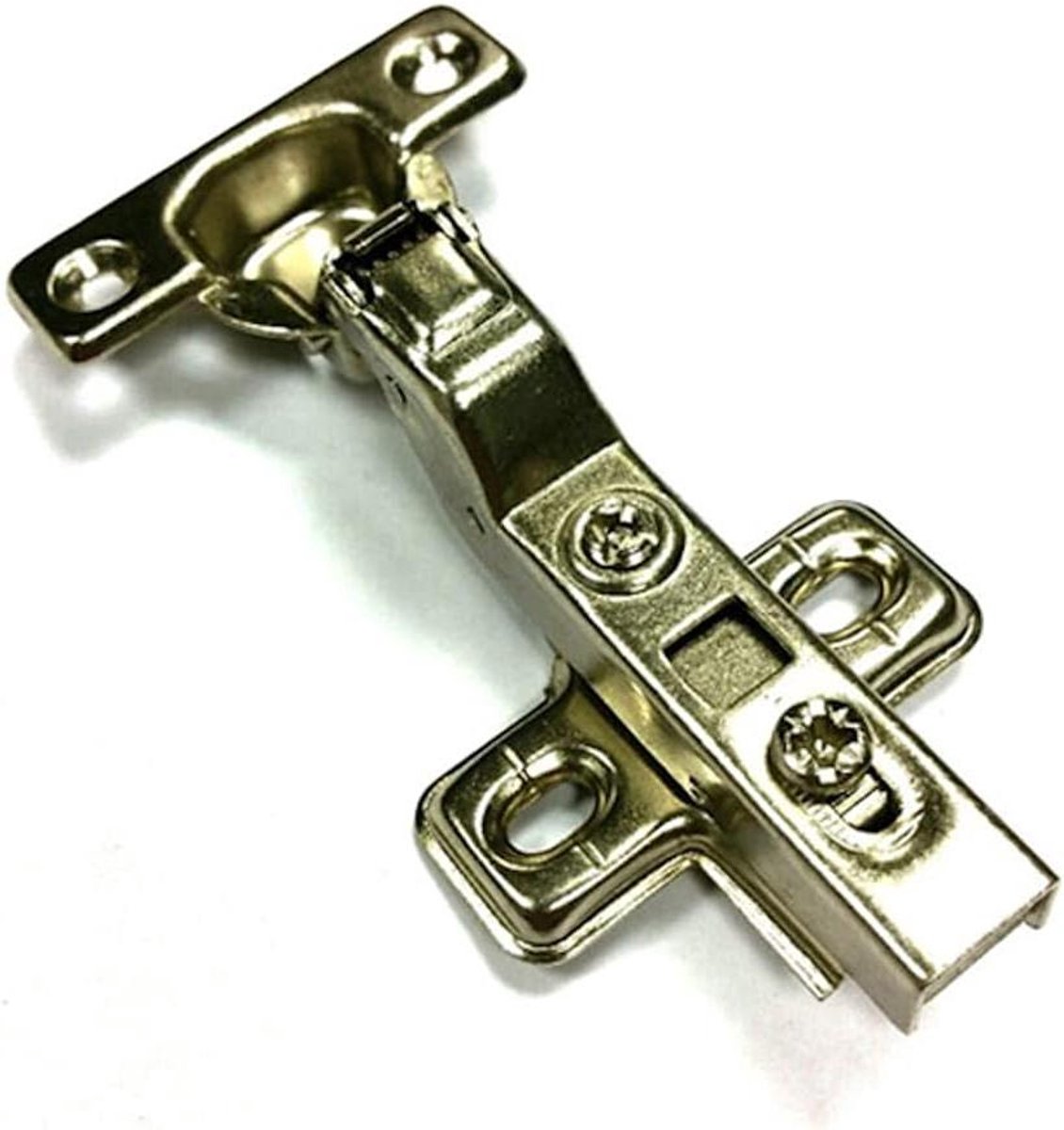 Scharnieren Set - Kastdeur Scharnieren - Keukenkast Montage - Soft Close Functie - 2 Stuks - Wit
