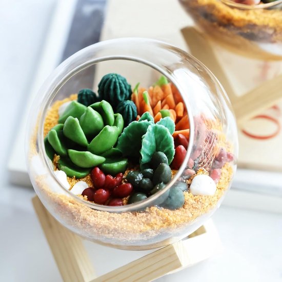 Pakket van 9 siliconen succulent mallen, ideaal voor kaarsen, taartdecoratie, hars, zeep, DIY-ambachten — afbeelding 4