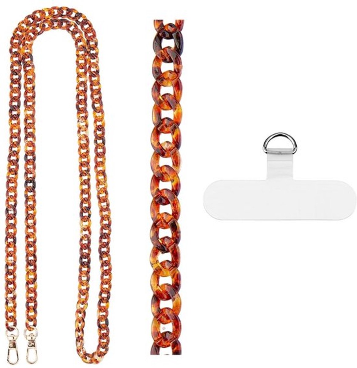 Dailygoods - Telefoon Lanyard - Crossbody Ketting - Eenvoudige