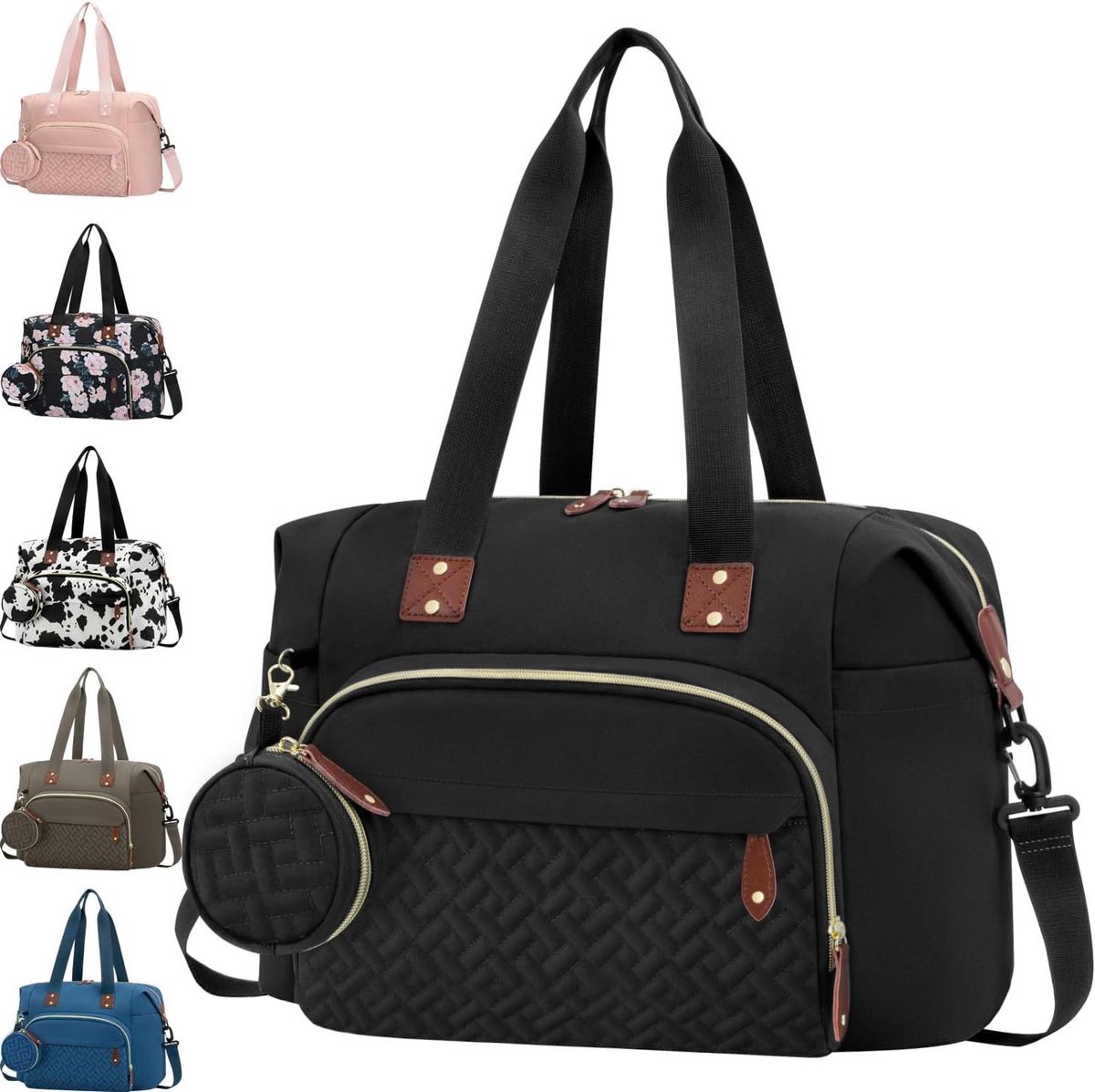 Baby luiertas - Mama tas - Baby verzorgen - Veelzijdig in gebruik - 41.9 x 29.2 cm - Zwart
