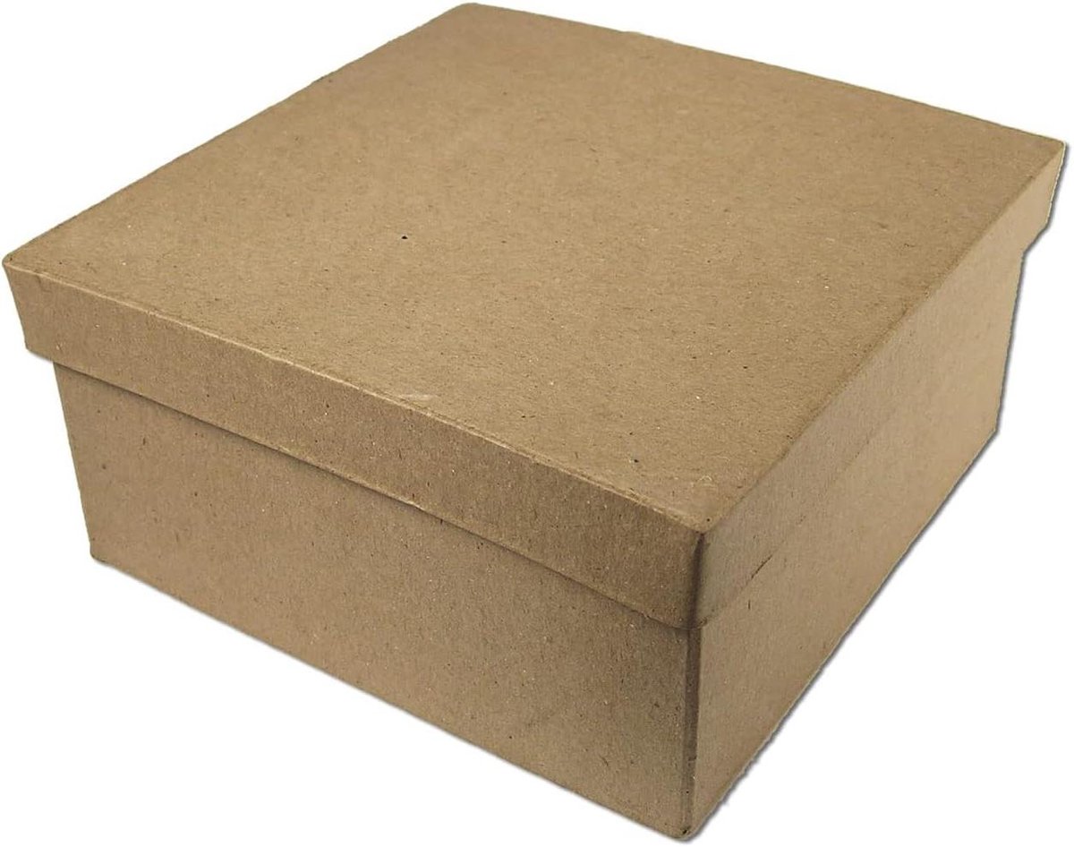 Papiermaché Doos - Hobby Doos - Creatief Knutselen - Ongedecoreerd - 15x15x7 cm - Niet gespecificeerd