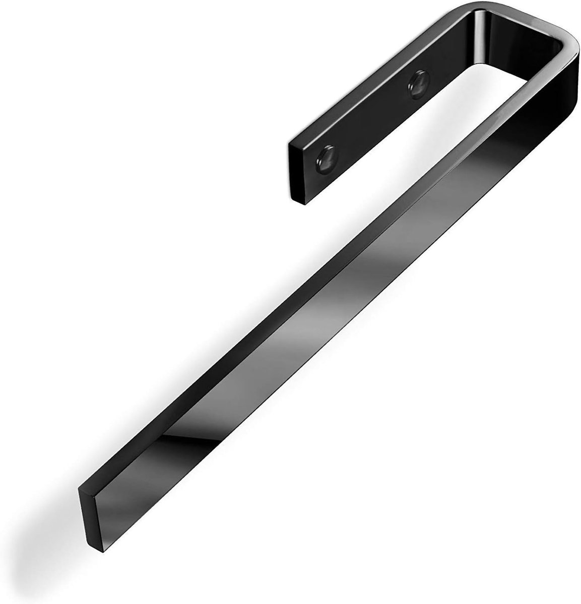 2 stuks Handdoekrek PELI voor kastmontage/Om op te schroeven/Massief aluminium/Chroom donker/Handdoekrek badkamer Handdoekhaken