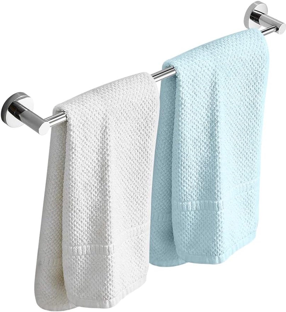 handdoekenrek 43-72 cm wandgemonteerde handdoekhouder SUS304 roostevast handdoekstangen voor keuken, badkamer, toilet, hotel, kantoor, chroom