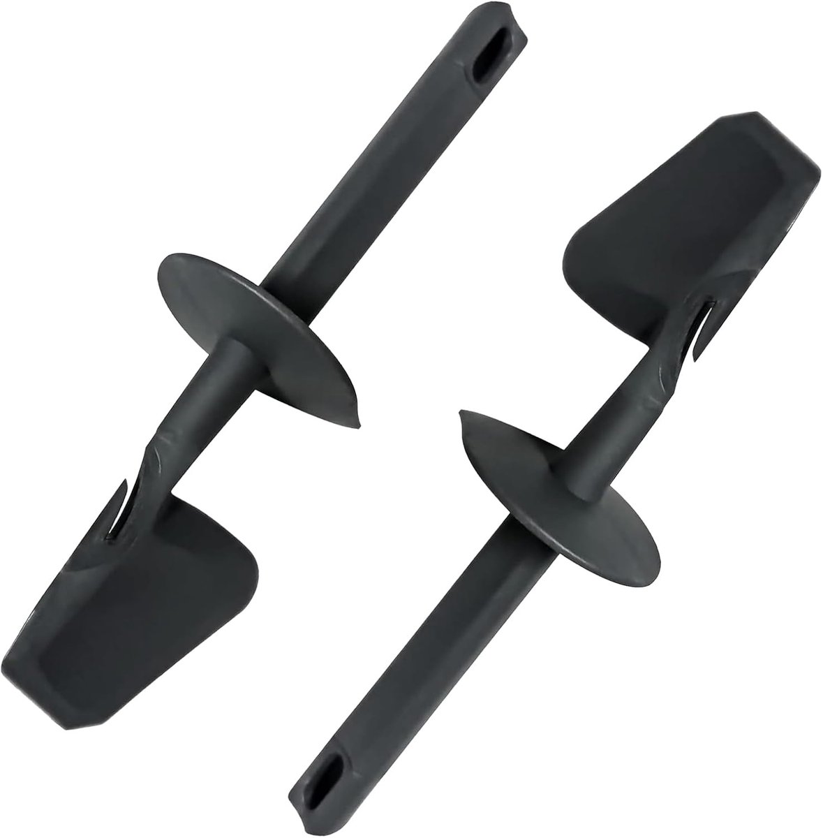 2 stuks siliconen schrapers voor TM5 TM6 TM31 deegschraper van kunststof, gemakkelijk te reinigen, reserveaccessoires voor het fornuis, 26,5 x 8,5 x 3,5 cm (zwart)