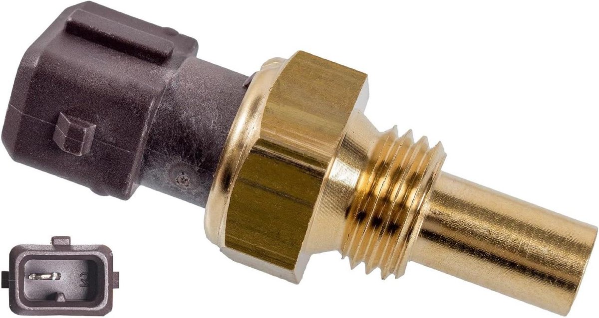 Koelvloeistoftemperatuursensor - Temperatuursensor motor Koelsensor - Motor reparatie - Met afdichtring - M14 x 15 - Bruin