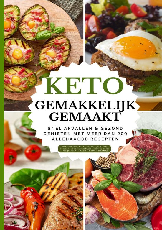 Keto gemakkelijk gemaakt: Het grote keto-kookboek voor begin ... - cover