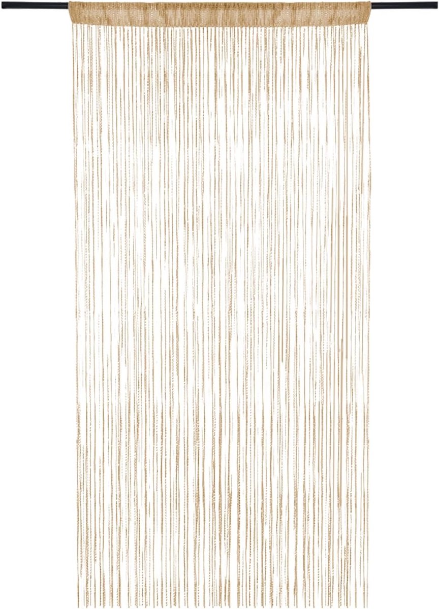 2 stuks deurgordijn, 100 x 200 cm, parelgordijnen, decoratieve gordijnen met kralen voor binnendeur, ruimteverdeler, vliegenbescherming, ideaal voor woonkamer, slaapkamer, raam, tuin