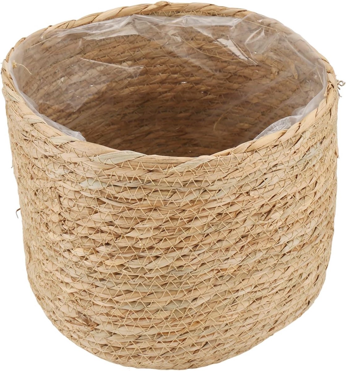 bloempot - geweven plantenpot - decoratieve plantenmand met kunststof folie inzetstuk in boho-stijl S eenvoudig te gebruiken hoge guality