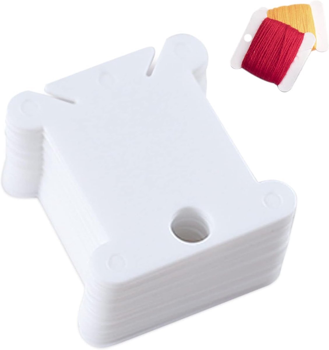 200 stuks plastic spoel, borduurwerk fluwelen draad kaart, kruissteek draad organizer, wikkelaar, borduurgaren afwerking gereedschap, gebruikt voor handmatige doe-het-zelf naaien borduurgaren
