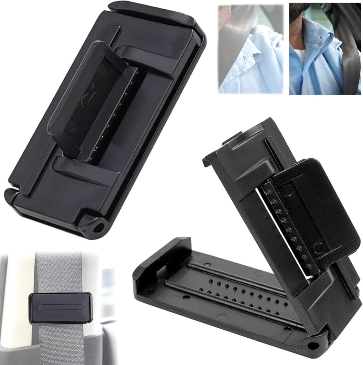 autostoel gordelclip auto veiligheidsgordel instelclips gordelhouder spanning klemmen smart adjust gordelbreedte verbetert comfort gordelbreedte ontspannen schouder en nek (2 stuks)