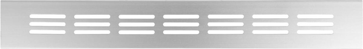 Ventilatierooster - Luchtstroom Grill - Meubelventilatie - Lichtgewicht Aluminium - 300 x 40 mm - Zilver