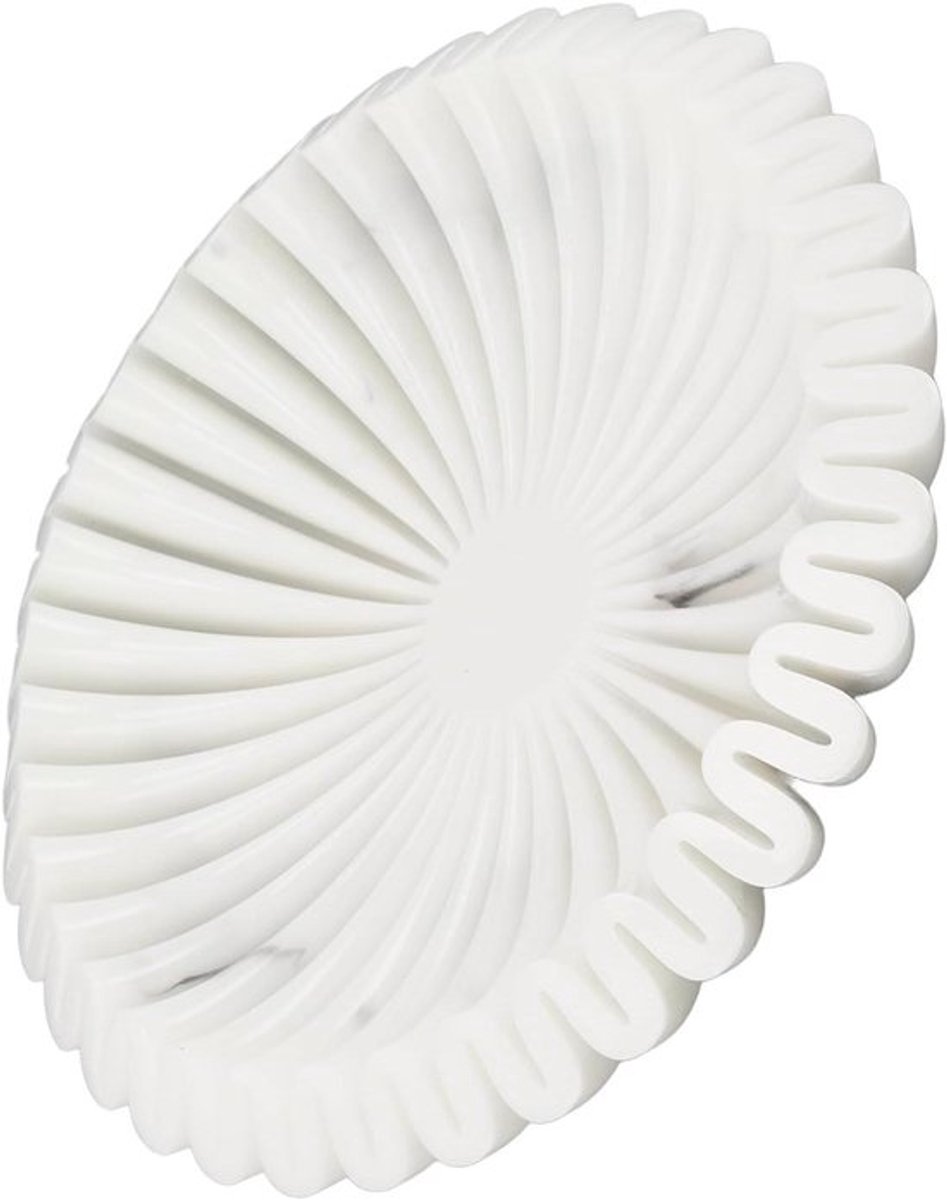 Decoratief ruchenschaal 25 cm Sint-Jakobsschelpdienblad 160 gram