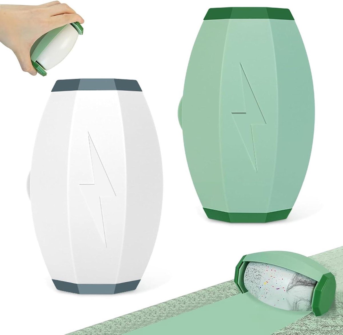 Pluisroller Set - Lintroller Wasbaar - Kleding Reinigen - Herbruikbaar Ontwerp - 2 Stuks - Blauw