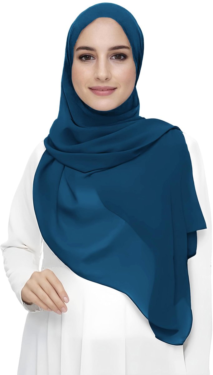 Chiffon Hijab Hoofd Sjaal Wrap Voor Moslim Vrouwen Lichtgewicht